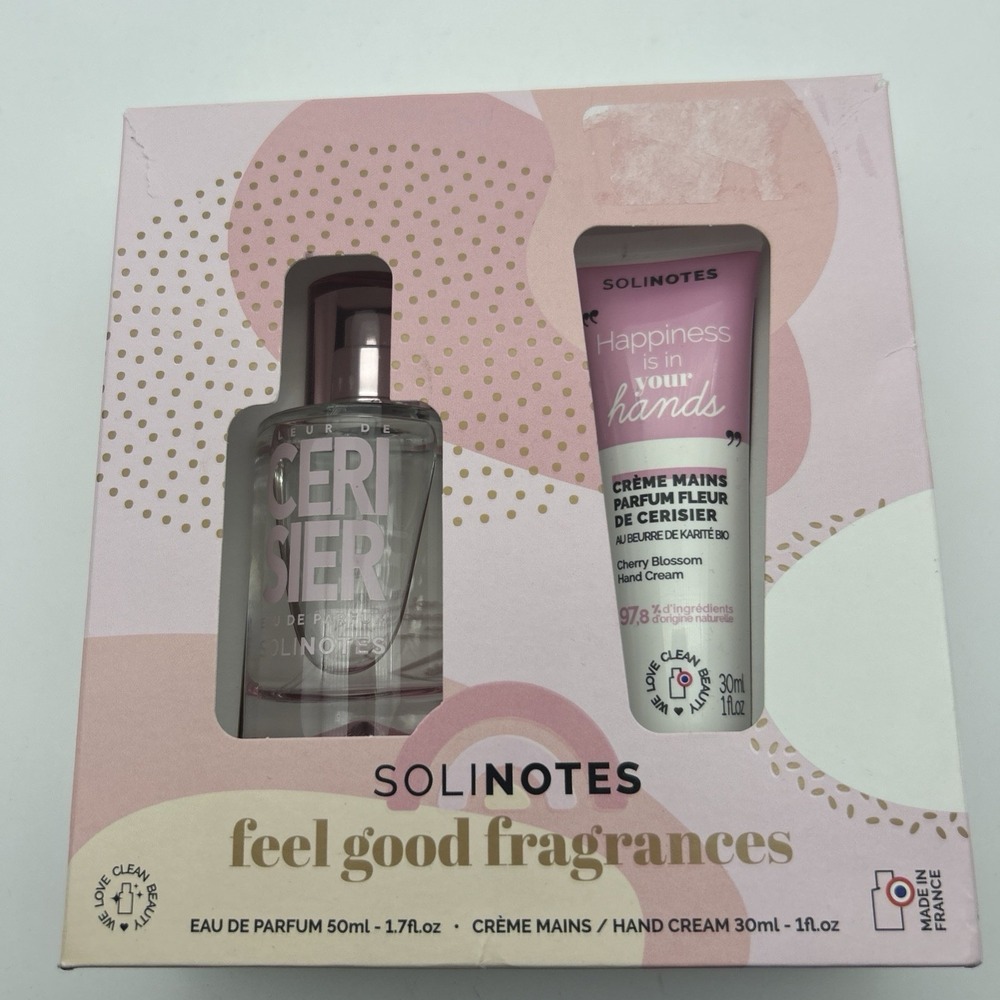SOLINOTES Cherry Blossom‎ Fleur De Cerisier 1.7 EDP 30 ml Hand Cream NEW IN BOX